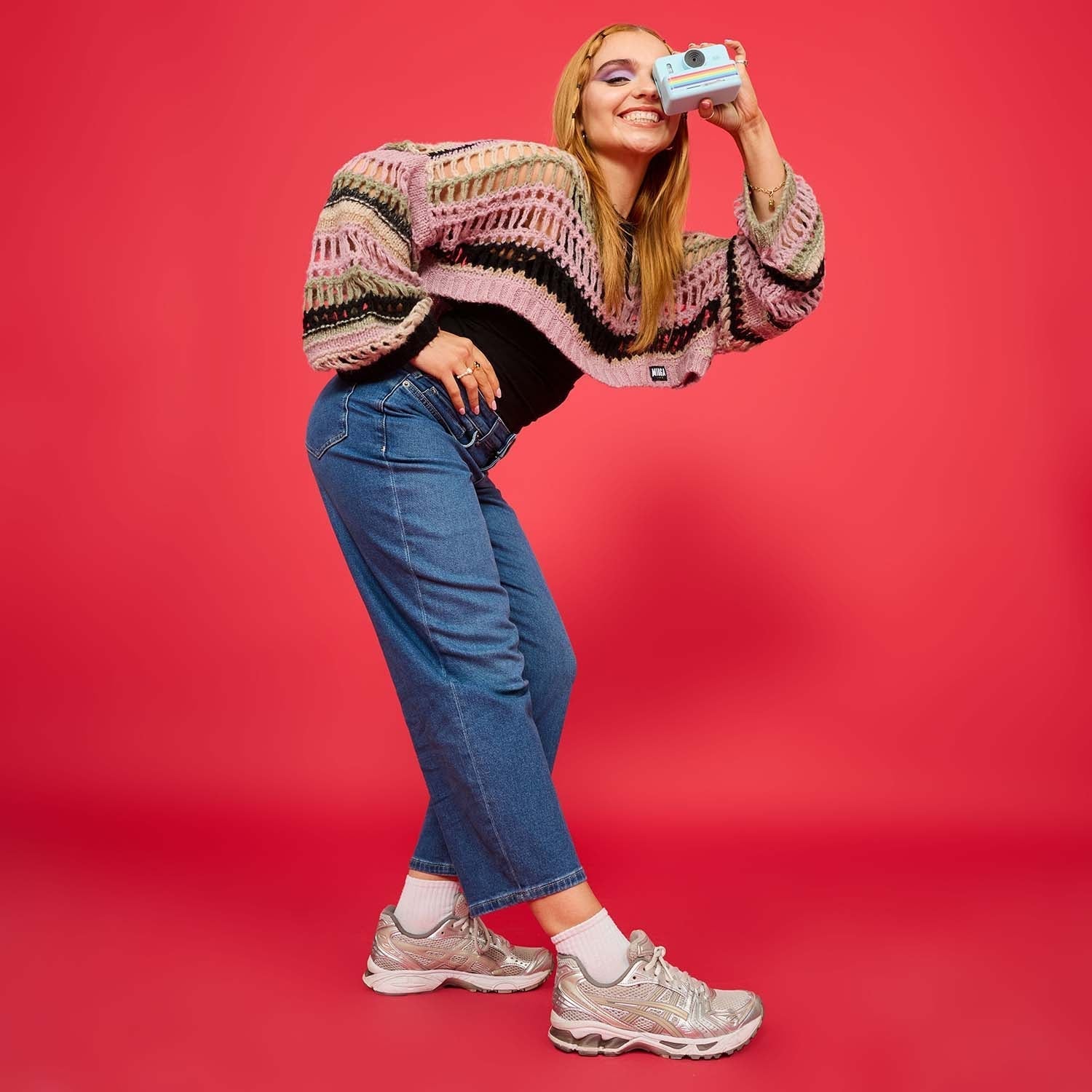 Organic Mom Jeans - Atlantic